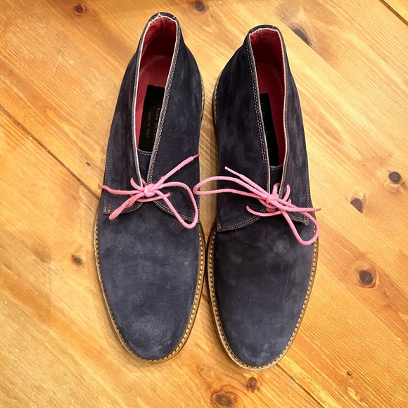 Mens To Boot New York Navy Suede Desert Chukka Boots size 8.5 - Picture 7 of 8